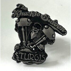The Knuckle Saloon Sturgis Motorcycle Engine Metal License Plate Bolt